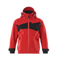Outer Shell Jacket for children ACCELERATE traffic red/black