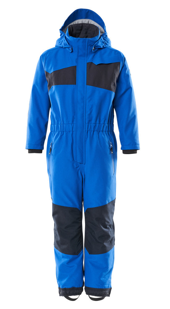 Snowsuit for children ACCELERATE azure blue/dark navy