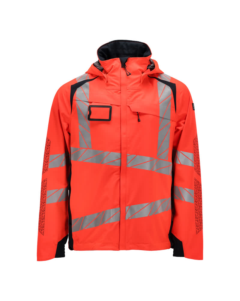Hardshell-Jacke ACCELERATE SAFE hi-vis red/dark navy