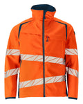 Softshell-Jacke ACCELERATE SAFE hi-vis orange/dark petroleum