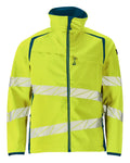 Softshell-Jacke ACCELERATE SAFE hi-vis yellow/dark petroleum