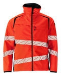 Softshell-Jacke ACCELERATE SAFE hi-vis red/dark navy