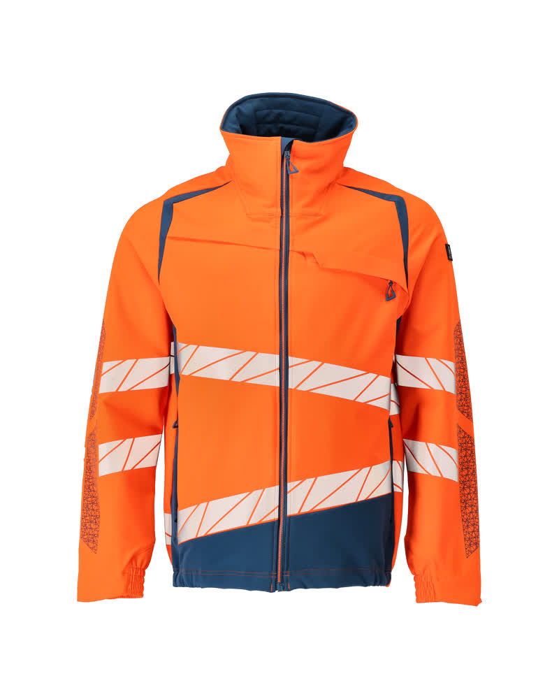 Arbeitsjacke ACCELERATE SAFE hi-vis orange/dark petroleum