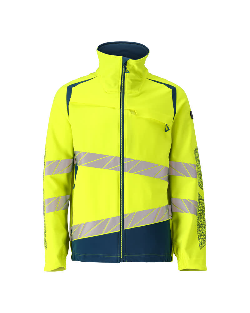Arbeitsjacke ACCELERATE SAFE hi-vis yellow/dark petroleum