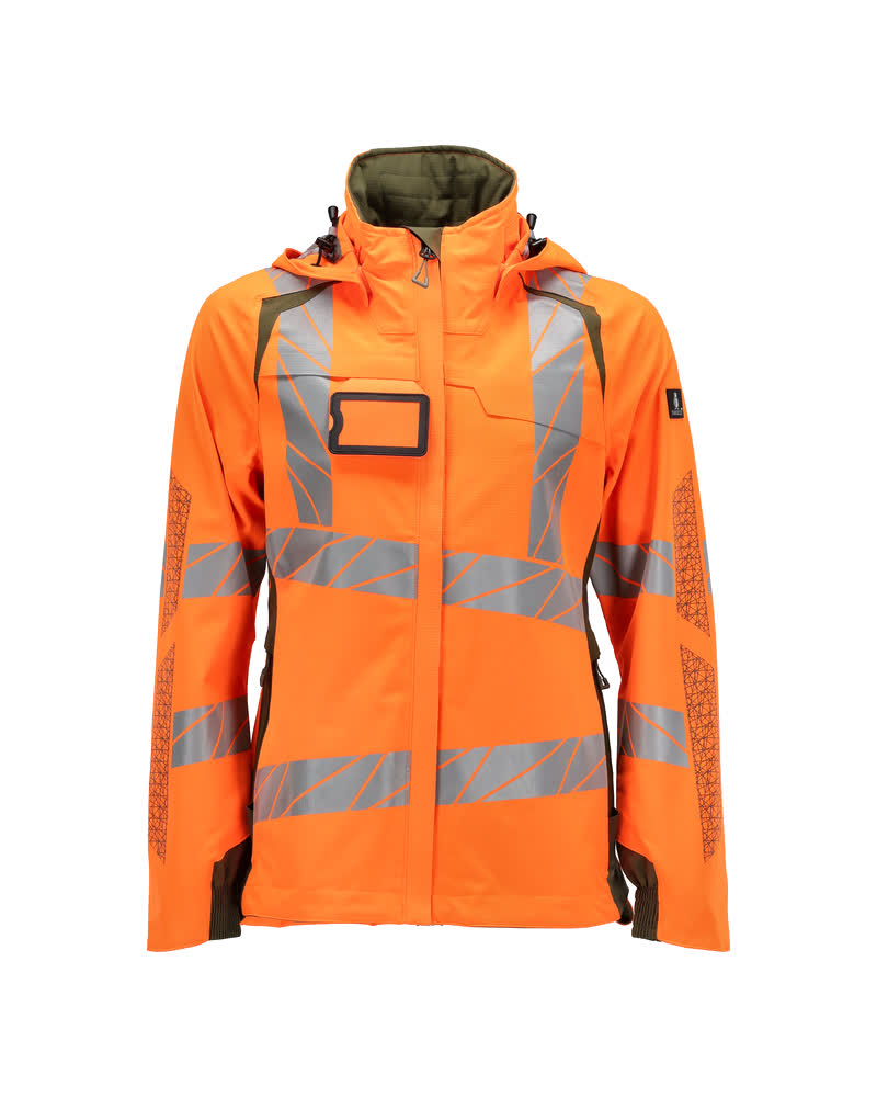 Hardshell-Jacke ACCELERATE SAFE hi-vis orange/moss green