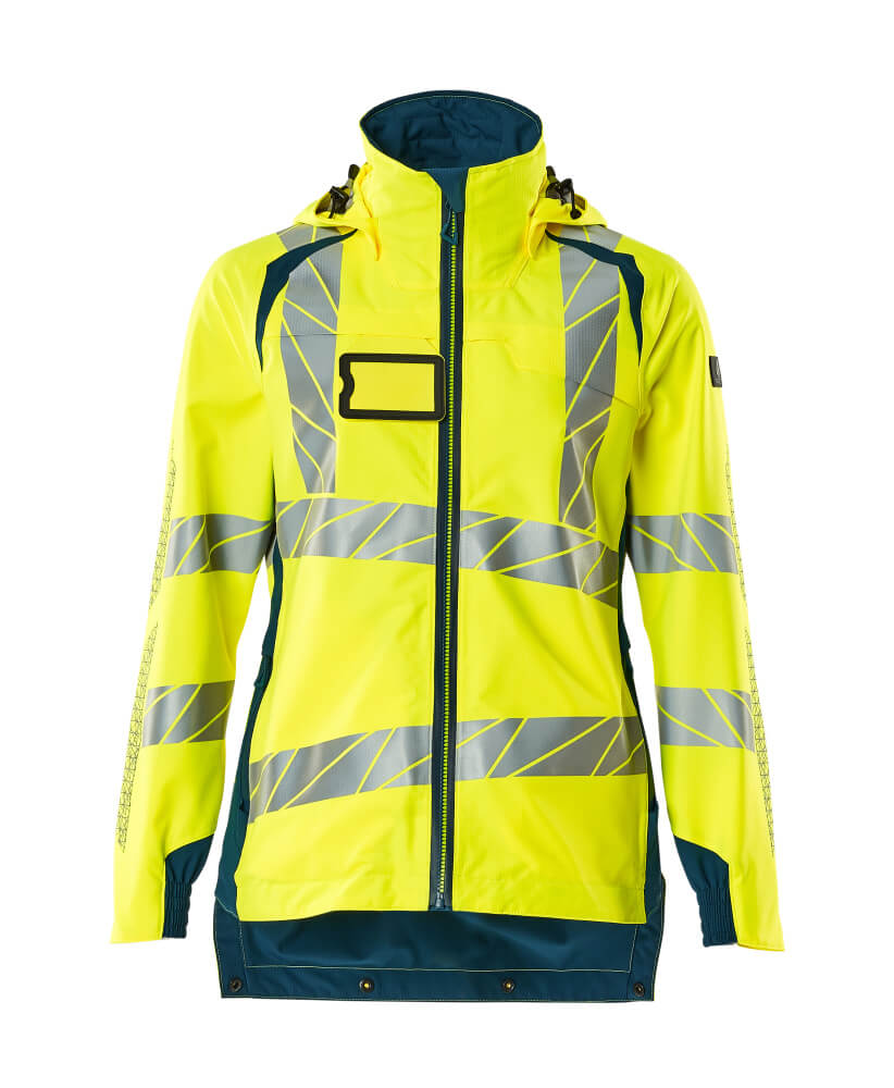 Hardshell-Jacke ACCELERATE SAFE hi-vis yellow/dark petroleum