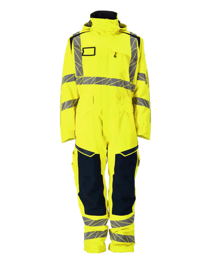 Winter Boilersuit ACCELERATE SAFE hi-vis yellow/dark navy