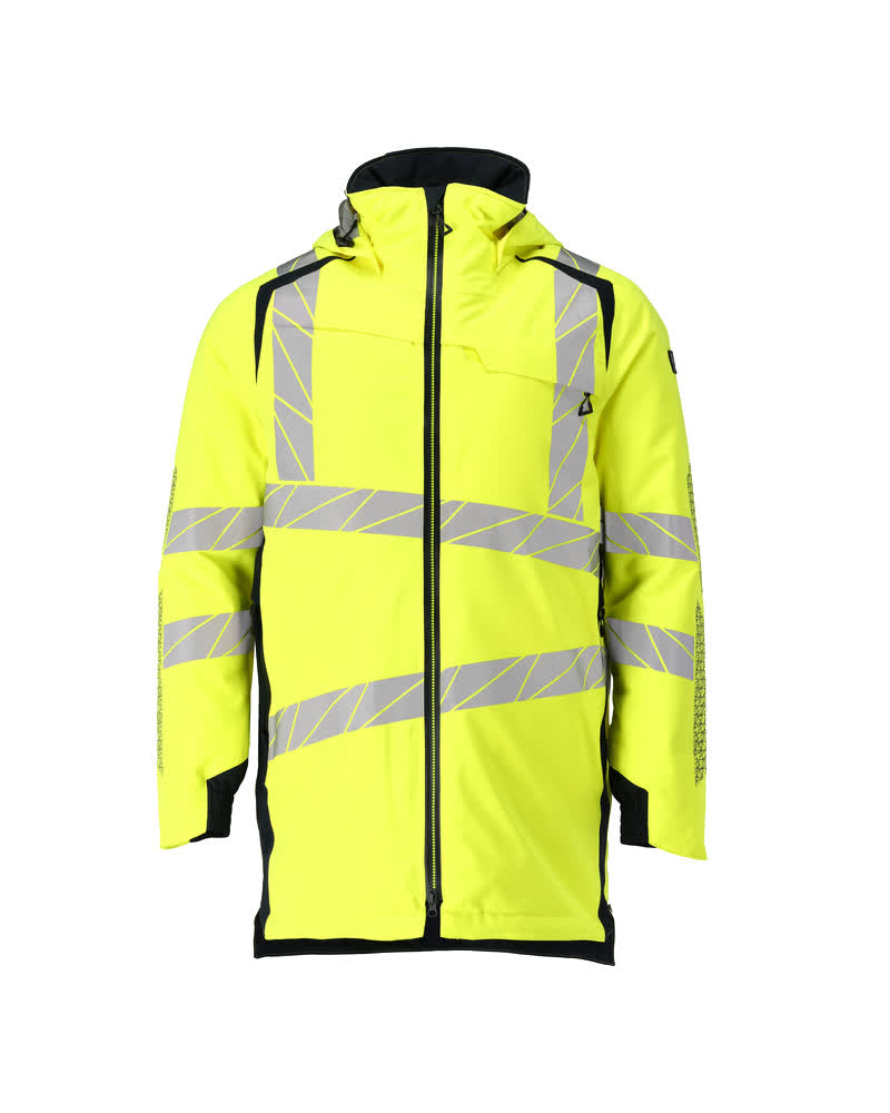 Parka Jacket ACCELERATE SAFE hi-vis yellow/dark navy