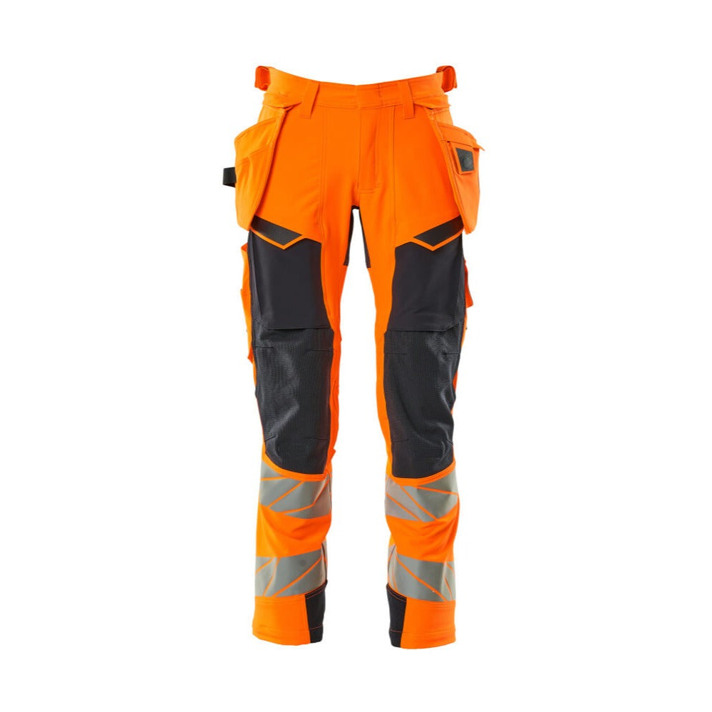 Arbeitshose mit Holstertaschen ACCELERATE SAFE hi-vis orange/dark navy