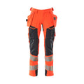 Arbeitshose mit Holstertaschen ACCELERATE SAFE hi-vis red/dark navy
