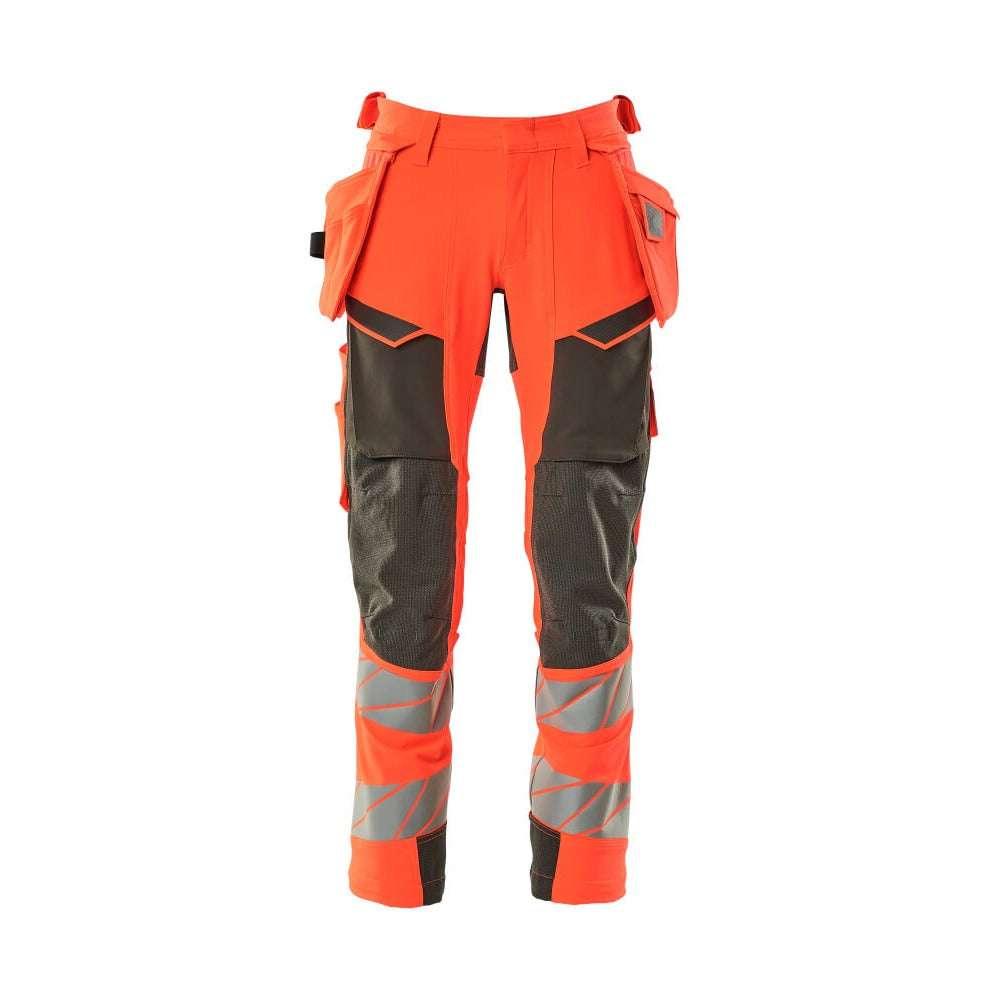 Arbeitshose mit Holstertaschen ACCELERATE SAFE hi-vis red/dark anthracite