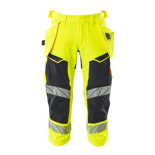3/4 Arbeitshose mit Holstertaschen ACCELERATE SAFE hi-vis yellow/dark navy