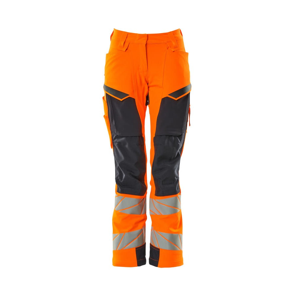 Arbeitshose mit Kniepolstertaschen ACCELERATE SAFE hi-vis orange/dark navy
