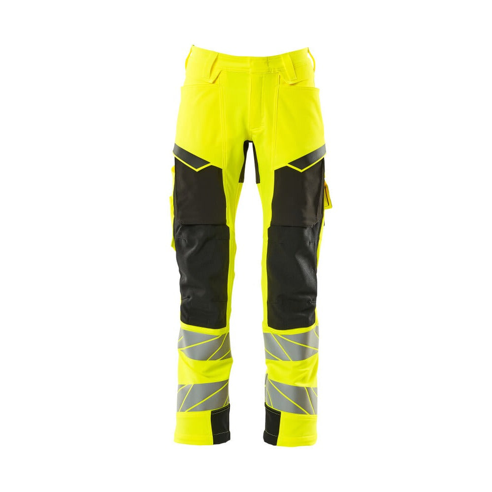 Arbeitshose mit Kniepolstertaschen ACCELERATE SAFE hi-vis yellow/black
