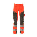 Arbeitshose mit Kniepolstertaschen ACCELERATE SAFE hi-vis red/dark anthracite