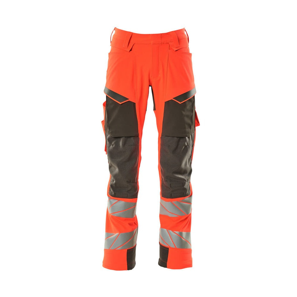 Arbeitshose mit Kniepolstertaschen ACCELERATE SAFE hi-vis red/dark anthracite