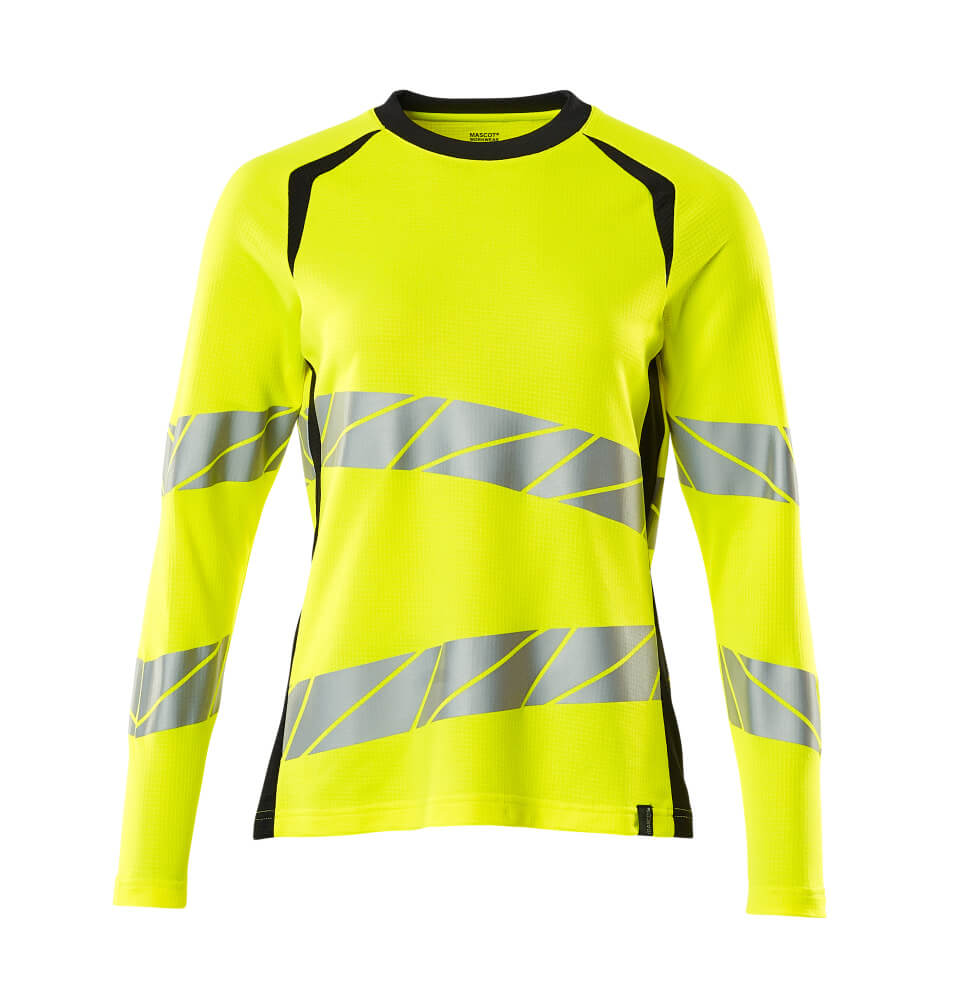 Langarmshirt ACCELERATE SAFE warnschutz-gelb/dunkelblau