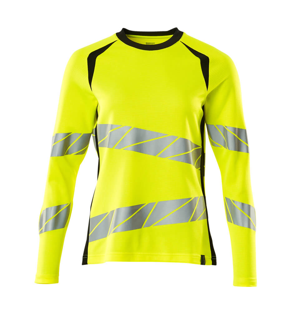 Langarmshirt ACCELERATE SAFE warnschutz-gelb/schwarz