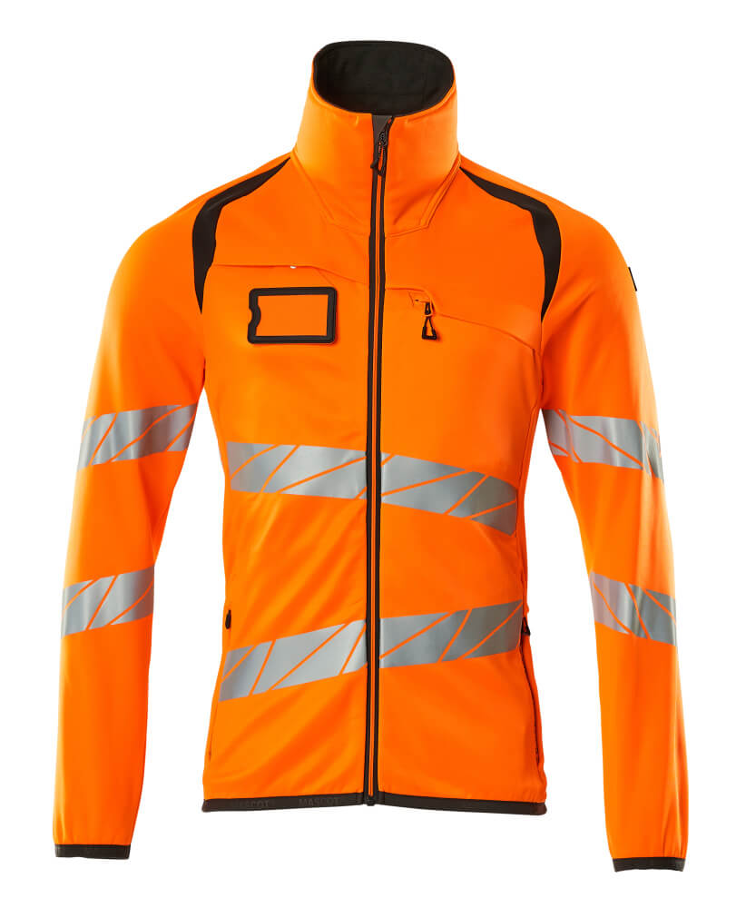Fleecepullover mit Reißverschluss ACCELERATE SAFE hi-vis orange/dark anthracite