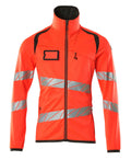 Fleecepullover mit Reißverschluss ACCELERATE SAFE hi-vis red/dark anthracite