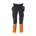 Arbeitshose mit Holstertaschen ACCELERATE SAFE dark navy/hi-vis orange