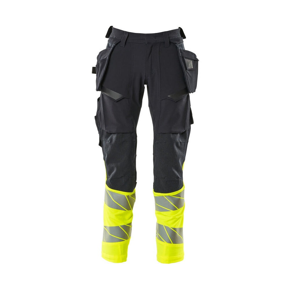 Arbeitshose mit Holstertaschen ACCELERATE SAFE dark navy/hi-vis yellow
