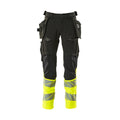 Arbeitshose mit Holstertaschen ACCELERATE SAFE black/hi-vis yellow