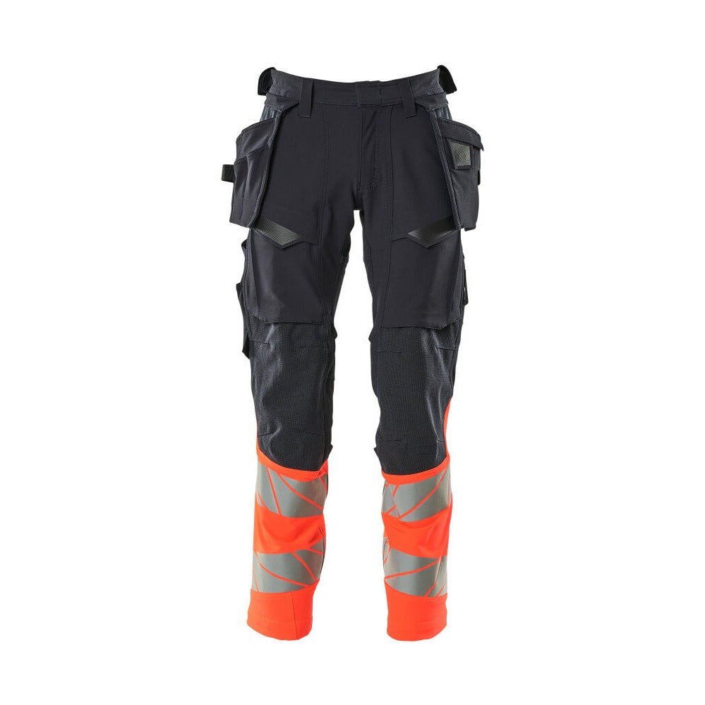 Arbeitshose mit Holstertaschen ACCELERATE SAFE dark navy/hi-vis red