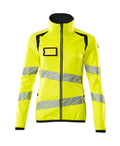 Fleecepullover mit Reißverschluss ACCELERATE SAFE hi-vis yellow/dark navy