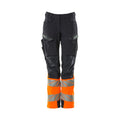 Arbeitshose mit Kniepolstertaschen ACCELERATE SAFE dark navy/hi-vis orange