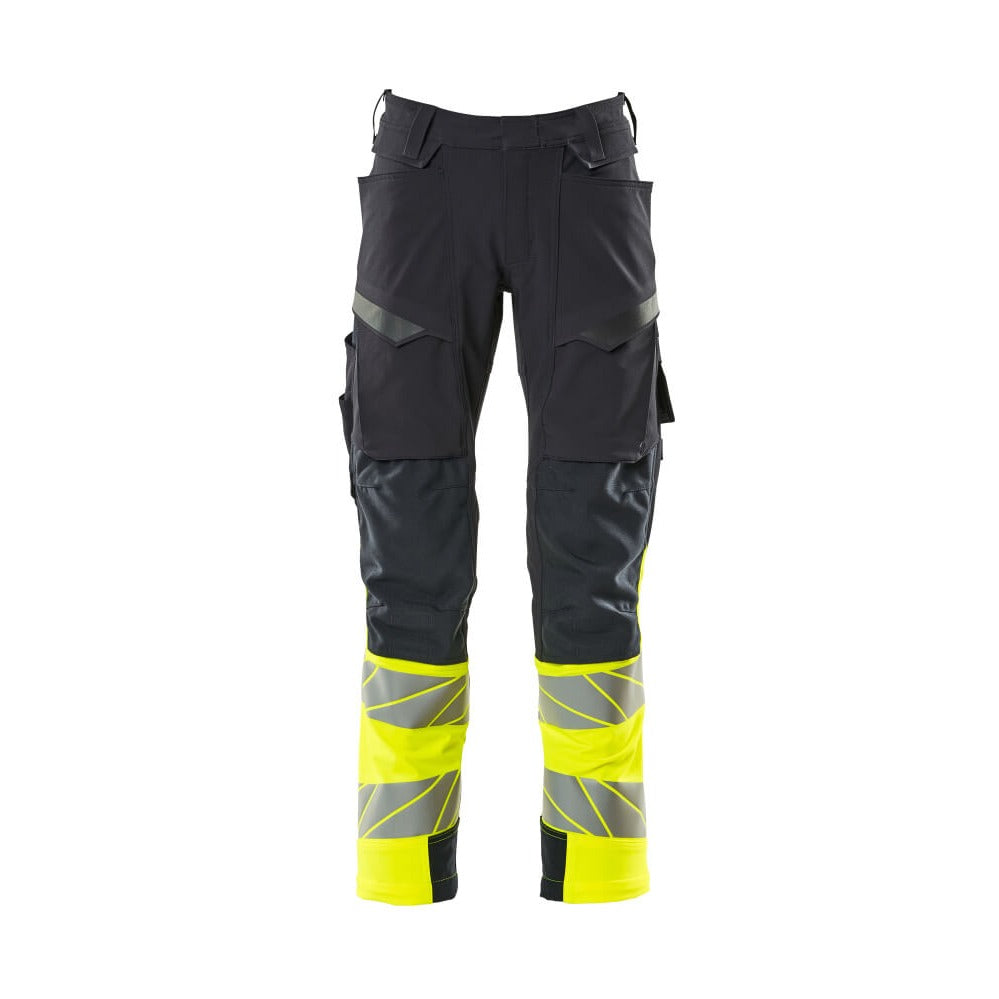 Arbeitshose mit Kniepolstertaschen ACCELERATE SAFE dark navy/hi-vis yellow