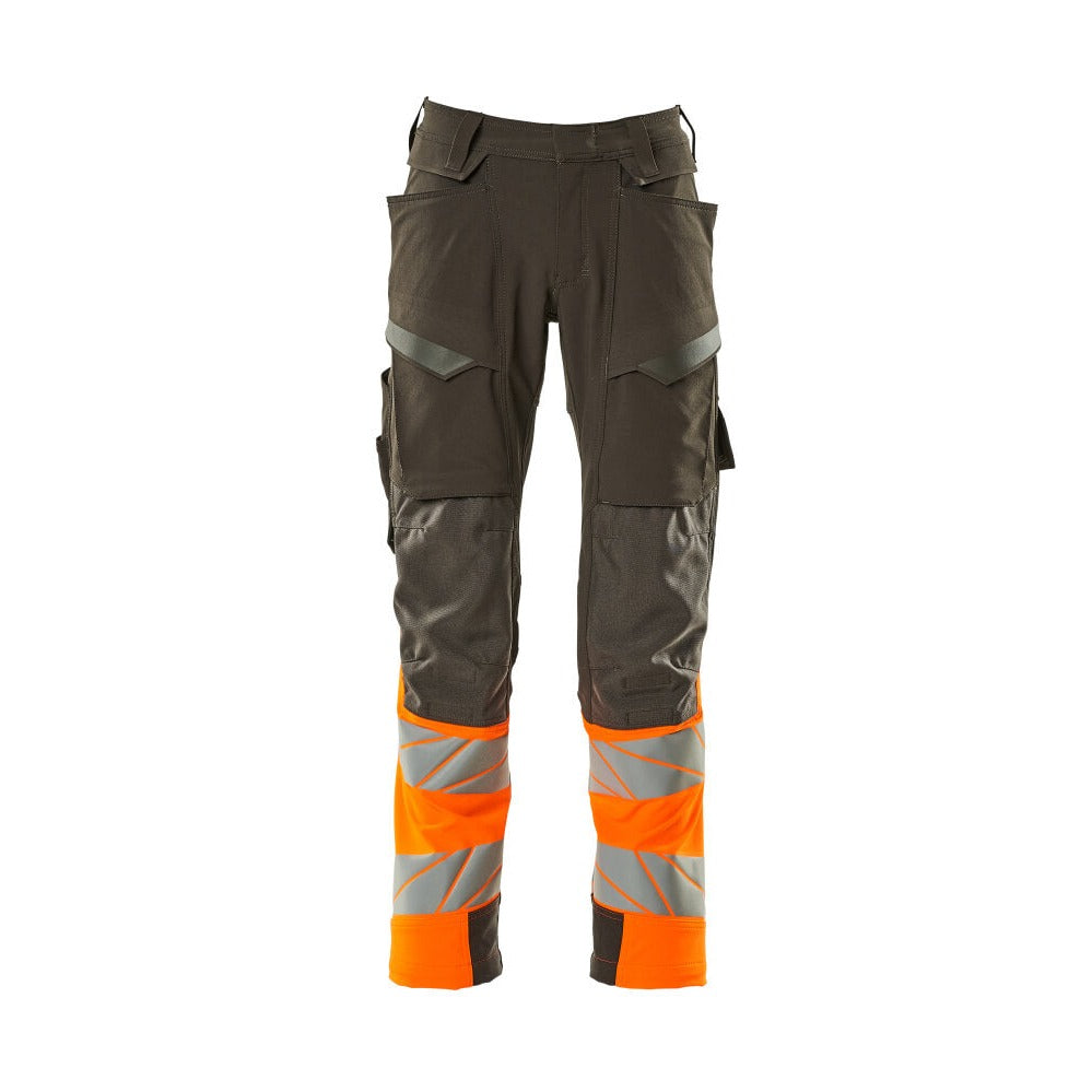 Arbeitshose mit Kniepolstertaschen ACCELERATE SAFE dark anthracite/hi-vis orange
