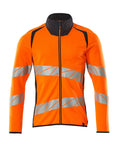 Sweatshirt mit Reißverschluss ACCELERATE SAFE hi-vis orange/dark navy