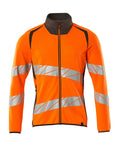 Sweatshirt mit Reißverschluss ACCELERATE SAFE hi-vis orange/dark anthracite