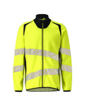 Sweatshirt mit Reißverschluss ACCELERATE SAFE hi-vis yellow/dark navy