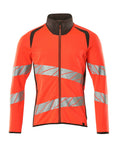Sweatshirt mit Reißverschluss ACCELERATE SAFE hi-vis red/dark anthracite