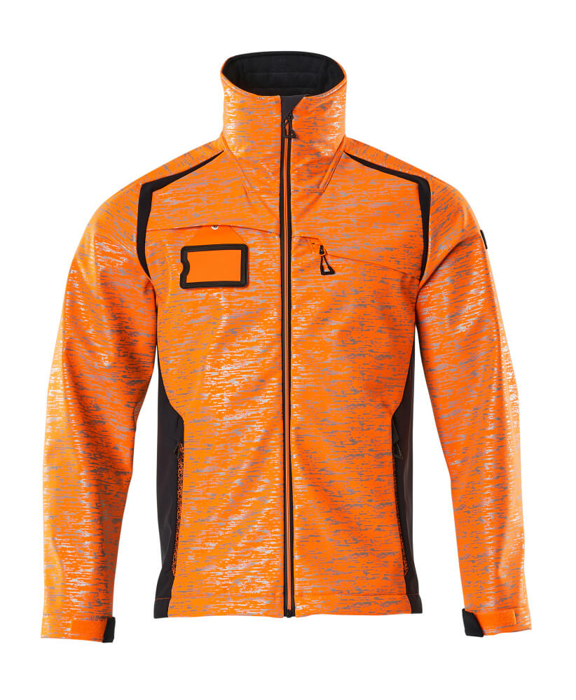 Softshell-Jacke ACCELERATE SAFE hi-vis orange/dark navy