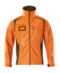 Softshell-Jacke ACCELERATE SAFE hi-vis orange/moss green