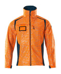 Softshell-Jacke ACCELERATE SAFE hi-vis orange/dark petroleum