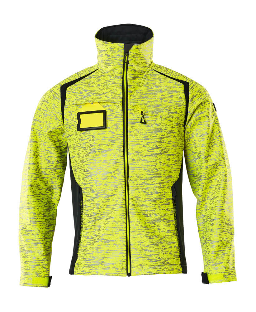 Softshell-Jacke ACCELERATE SAFE hi-vis yellow/dark navy