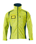 Softshell-Jacke ACCELERATE SAFE hi-vis yellow/dark petroleum