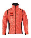 Softshell-Jacke ACCELERATE SAFE hi-vis red/dark navy