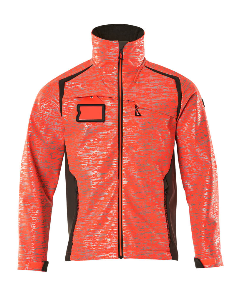 Softshell-Jacke ACCELERATE SAFE hi-vis red/dark anthracite