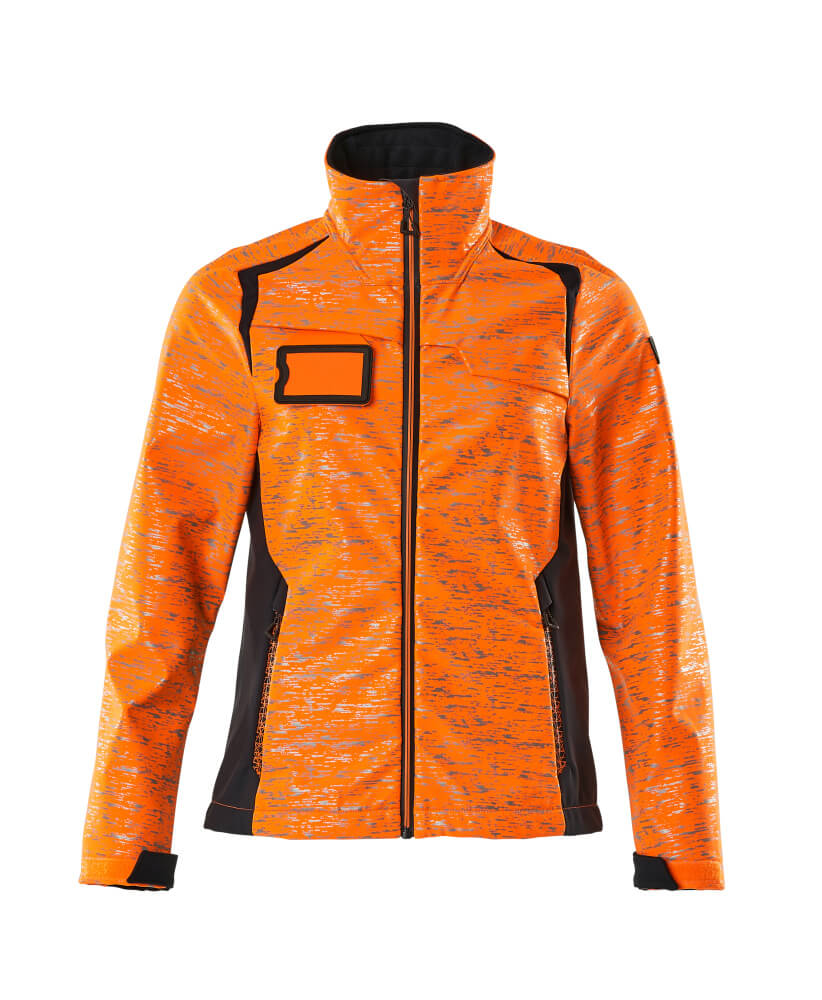 Softshell-Jacke ACCELERATE SAFE hi-vis orange/dark navy