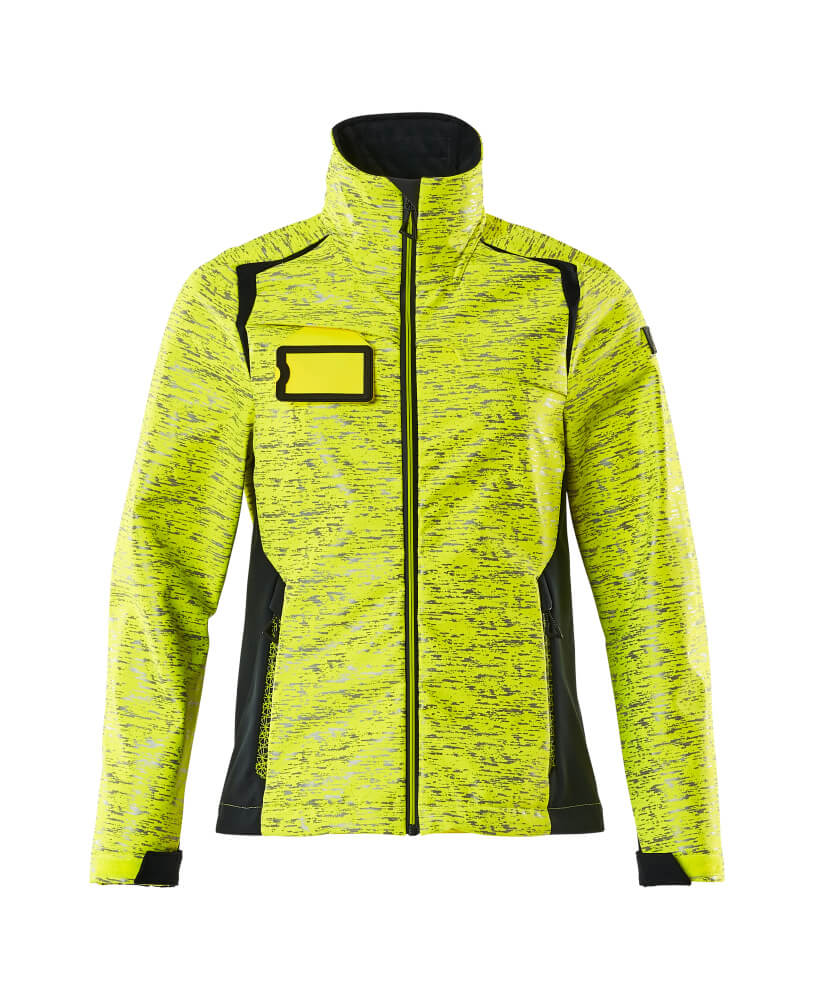 Softshell-Jacke ACCELERATE SAFE hi-vis yellow/dark navy