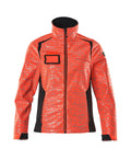 Softshell-Jacke ACCELERATE SAFE hi-vis red/dark navy