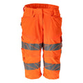 Lange Arbeitsshorts ACCELERATE SAFE warnschutz-orange