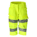Lange Arbeitsshorts ACCELERATE SAFE warnschutz-gelb