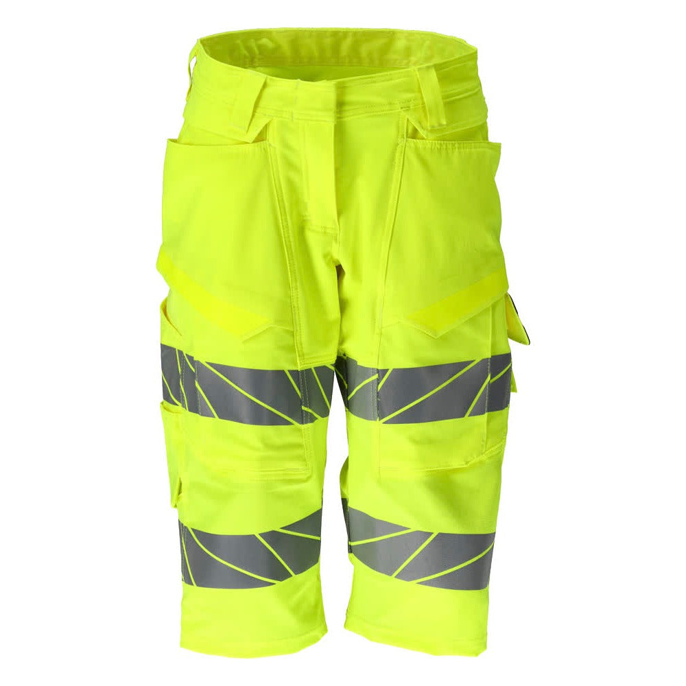 Lange Arbeitsshorts ACCELERATE SAFE warnschutz-gelb
