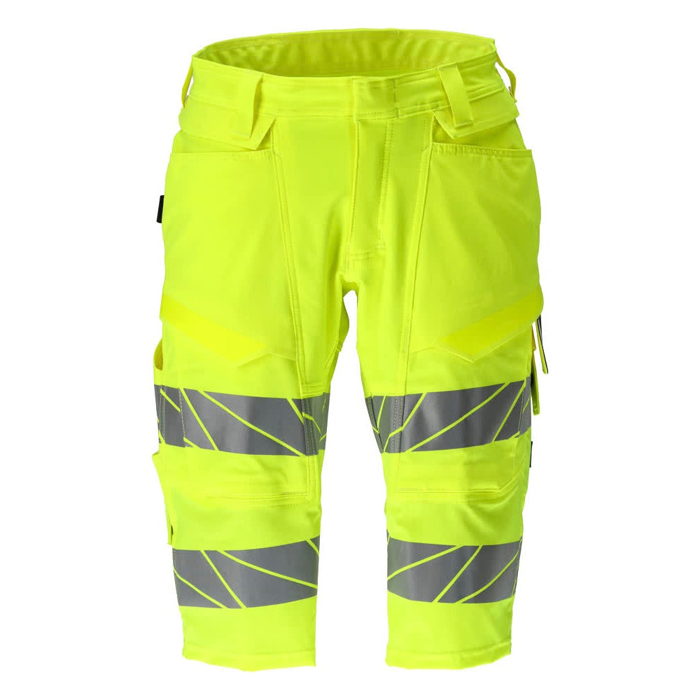 Lange Arbeitsshorts ACCELERATE SAFE warnschutz-gelb